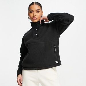 North Face Cragmont quarter zip fleece in black
